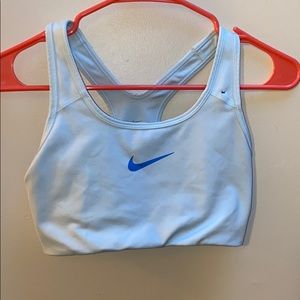 Light Blue Nike Sports Bra